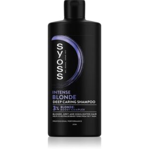 Syoss Intense Blonde sampon violet pentru părul blond şi gri 440 ml-ro