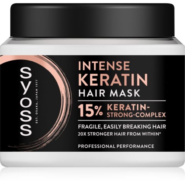 Syoss Intense Keratin mască hidratantă pentru păr cu keratina 400 ml-Țena