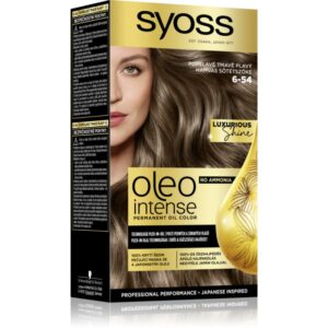 Syoss Oleo Intense Culoare permanenta pentru par cu ulei culoare 6-54 Ashy Dark Blond 1 buc-Țena