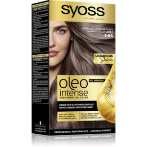 Syoss Oleo Intense Culoare permanenta pentru par cu ulei culoare 7-56 Ashy Medium Blond 1 buc-Țena