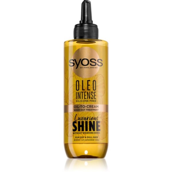 Syoss Oleo Intense ulei crema pentru un par stralucitor si catifelat 200 ml-Țena