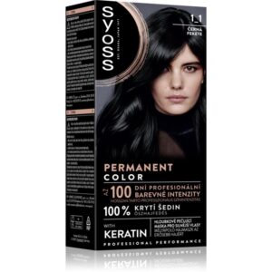 Syoss Permanent Color Culoare permanenta pentru par culoare 1_1 Black 1 buc-ro