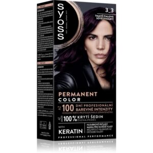 Syoss Permanent Color Culoare permanenta pentru par culoare 3_3 Dark Violet 1 buc-ro