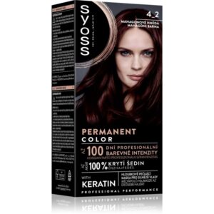 Syoss Permanent Color Culoare permanenta pentru par culoare 4_2 Mahogany Red 1 buc-Țena