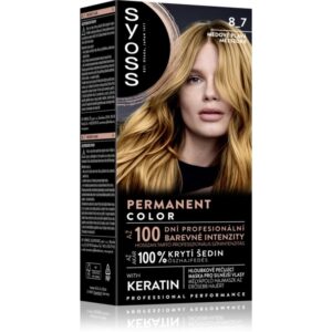 Syoss Permanent Color Culoare permanenta pentru par culoare 8_7 Honey Blond 1 buc-ro