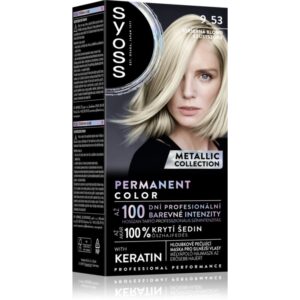 Syoss Permanent Color Metallic Collection Culoare permanenta pentru par culoare 9-53 Silver Blush 1 buc-ro