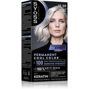 Syoss Permanent Cool Color Culoare permanenta pentru par culoare 12-59 Cool Platinum Blond 1 buc-ro