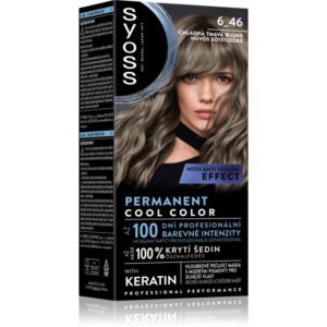 Syoss Permanent Cool Color Culoare permanenta pentru par culoare 6_46 Cool Dark Blond 1 buc-Țena