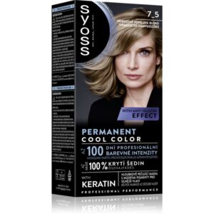 Syoss Permanent Cool Color Culoare permanenta pentru par culoare 7_5 Natural Ashy Blond 1 buc-ro