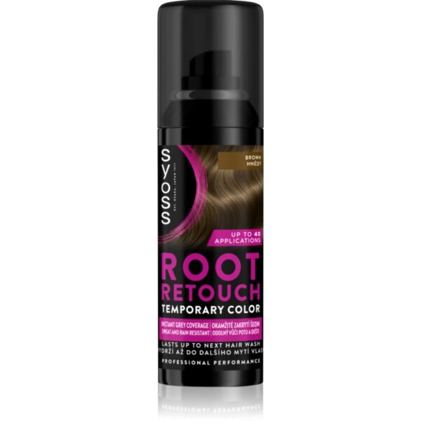 Syoss Root Retoucher culoare de uniformizare pentru rădăcini Spray culoare Brown 120 ml-ro
