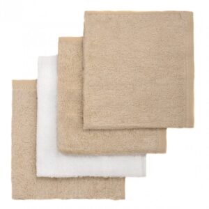 T-TOMI BIO Bamboo Baby Washcloths Balsam de spalat Beige 25 x 25 cm 4 buc-ro