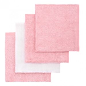 T-TOMI BIO Bamboo Baby Washcloths Balsam de spalat Pink 25 x 25 cm 4 buc-ro