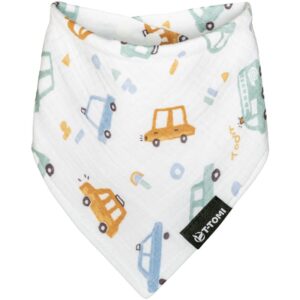 T-TOMI BIO Muslin Bib bavețică Traffic 30x45 cm-ro