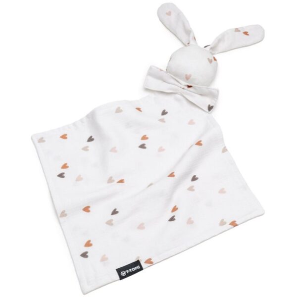T-TOMI BIO Muslin Cuddle Cloth jucărie de adormit Love 1 buc-ro