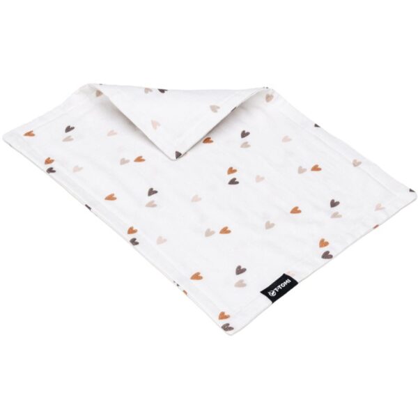T-TOMI BIO Muslin Diaper Under the Head prosop de muselină de pus sub cap Love 30 x 40 cm 1 buc-ro