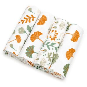 T-TOMI Cloth Diapers Ginkgo Leafs scutece textile 76x76 cm 4 buc-Țena
