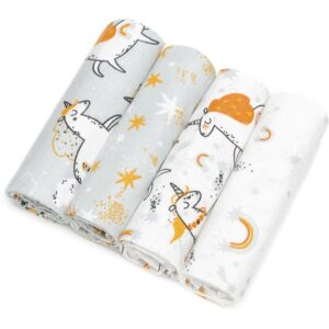 T-TOMI Cloth Diapers Unicorns scutece textile 76x76 cm 4 buc-ro