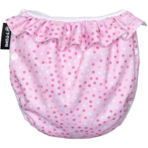 T-TOMI Diaper Swimwear Pink Dots scutece lavabile tip slip de înot 5 - 15 kg 1 buc-Țena