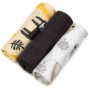 T-TOMI TETRA Cloth Diapers HIGH QUALITY scutece textile Sloths 70x70 cm 3 buc-ro