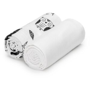 T-TOMI TETRA Cloth Towels EXCLUSIVE COLLECTION prosop Owls 90x100 cm 2 buc-ro