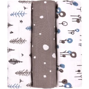 T-TOMI TETRA Grey Trees scutece textile 70x70 cm 3 buc-Țena
