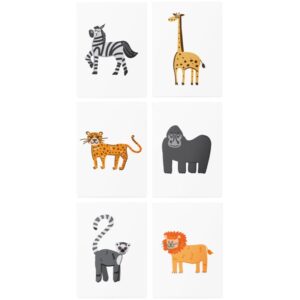TATTonMe AR Set African Animals tatuaj pentru copii 3 y+ 6 buc-ro
