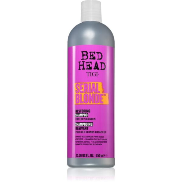 TIGI Bed Head Serial Blonde șampon regenerator pentru par blond 750 ml-Țena