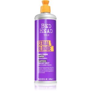TIGI Bed Head Serial Blonde sampon tonifiant cu violete pentru parul blond cu suvite 400 ml-ro