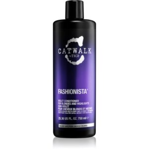 TIGI Catwalk Fashionista balsam de par violet pentru parul blond cu suvite 750 ml-Țena