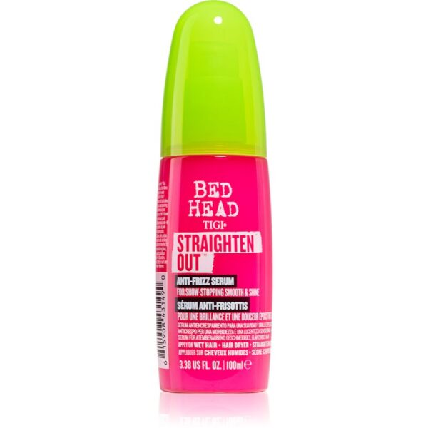 TIGI Straighten Out Anti-Frizz Serum ser netezire pentru un par stralucitor si catifelat 100 ml-Țena