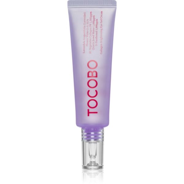 TOCOBO Collagen Brightening Eye Gel Cream cremă de ochi anti-inflamatoare care reduce cercurile de umflare și întunecate cu lavanda 30 ml-ro