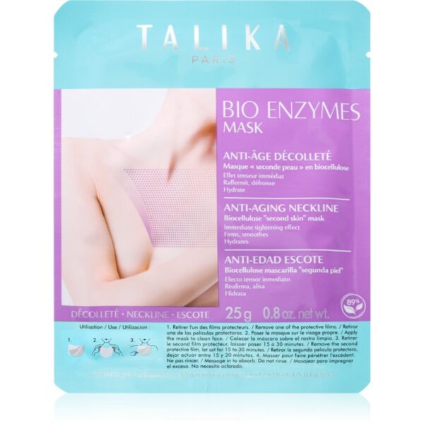 Talika Bust Phytoserum mască textilă iluminatoare decolteul si bustul 25 g-Țena