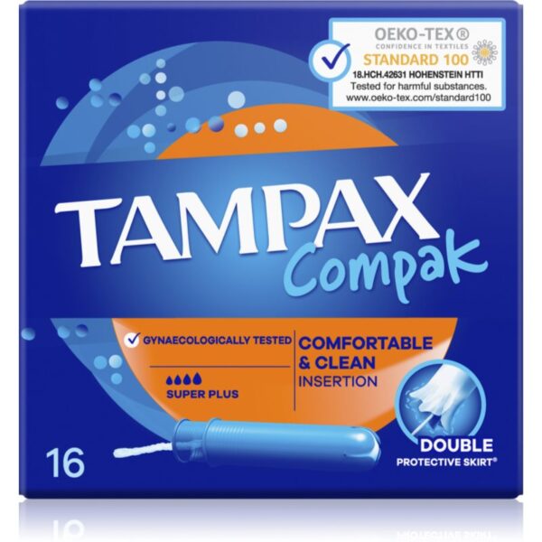 Tampax Compak Super Plus tampoane cu aplicator 16 buc-ro