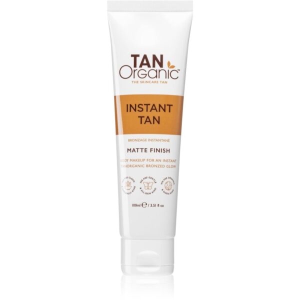 TanOrganic Instant Tan lotiune autobronzanta pentru corp cu efect matifiant 100 ml-ro