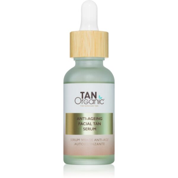 TanOrganic The Skincare Tan ser autobronzant pentru fata cu efect antirid 30 ml-ro