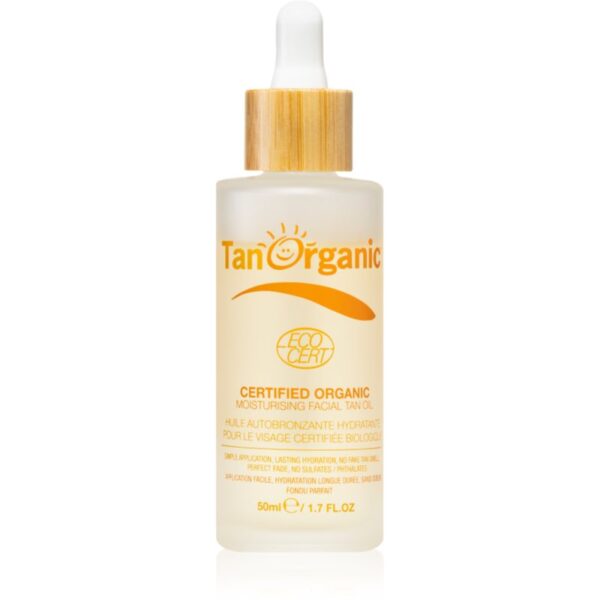 TanOrganic The Skincare Tan ulei bronzant faciale culoare Light Bronze 50 ml-ro