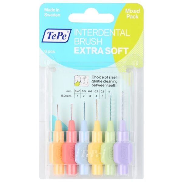 TePe Extra Soft perie interdentara amestec 6 buc-Țena