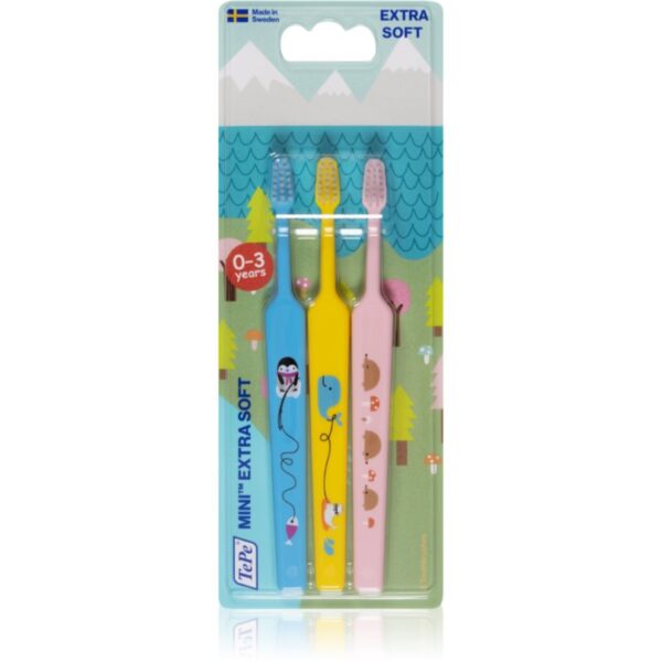 TePe Mini 0-3 year periuțe de dinți 3 buc-ro