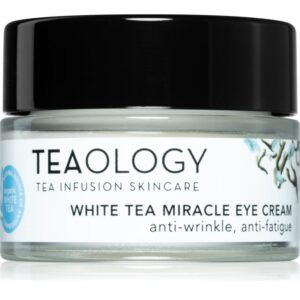 Teaology Anti-Age White Tea Miracle Eye Cream cremă de ochi corectoare pentru cearcăne și riduri 15 ml-Țena