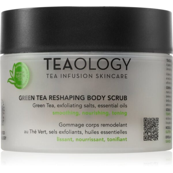 Teaology Green Tea Reshaping Body Scrub exfoliant de corp pentru matifiere 380 g-ro