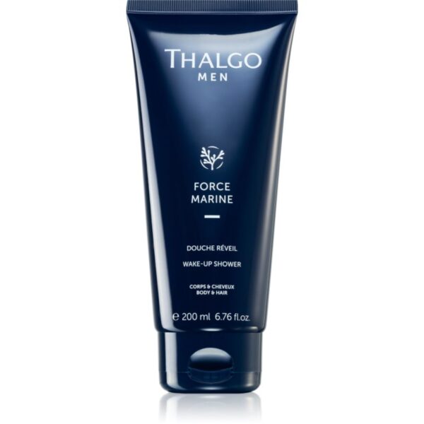 Thalgo Force Marine Wake-Up Shower gel de dus energizant pentru corp si par pentru bărbați 200 ml-ro