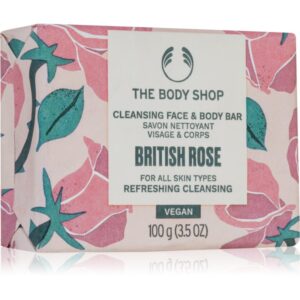 The Body Shop British Rose Cleansing Bar săpun solid corp si fata 100 g-Țena