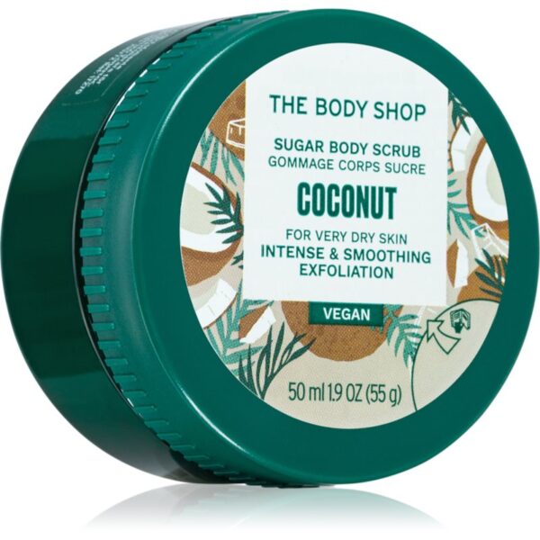 The Body Shop Coconut Body Scrub Vegan exfoliant pentru corp cu cocos 50 ml-ro