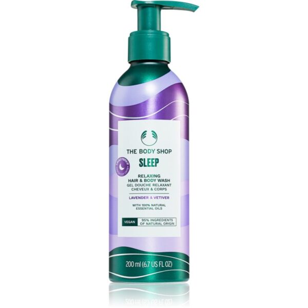 The Body Shop Lavander & Vetiver șampon de par si de corp Lavender & Vetiver 200 ml-ro