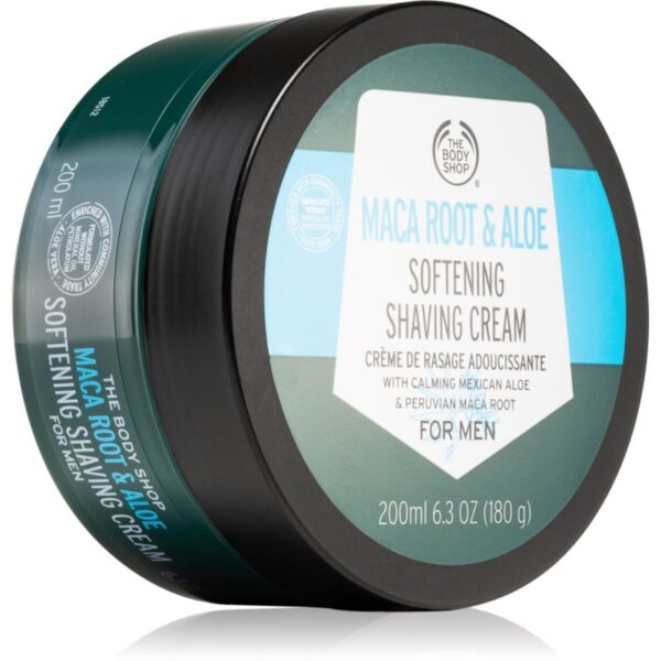 The Body Shop Maca Root & Aloe Shaving Cream cremă pentru bărbierit pentru bărbați 200 ml-ro
