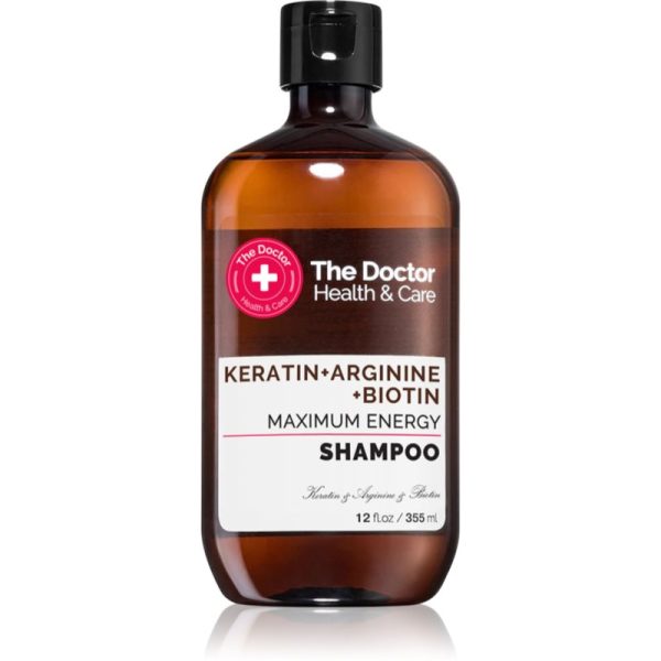 The Doctor Keratin + Arginine + Biotin Maximum Energy Sampon cu keratina pentru intarire si stralucire 355 ml-Țena