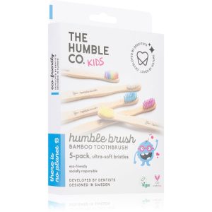 The Humble Co. Brush Kids Periuta de dinti de bambus ultra moale pentru copii 5 buc-ro