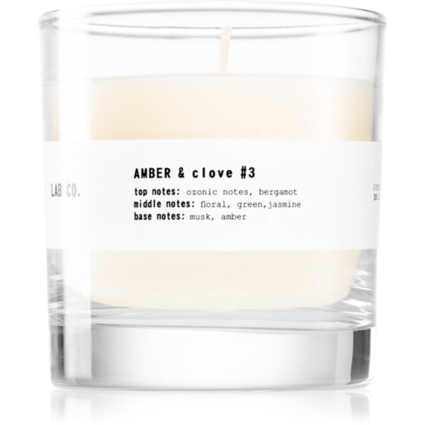 The Olphactory Lab Co. Amber & Clove lumânare parfumată 200 g-ro