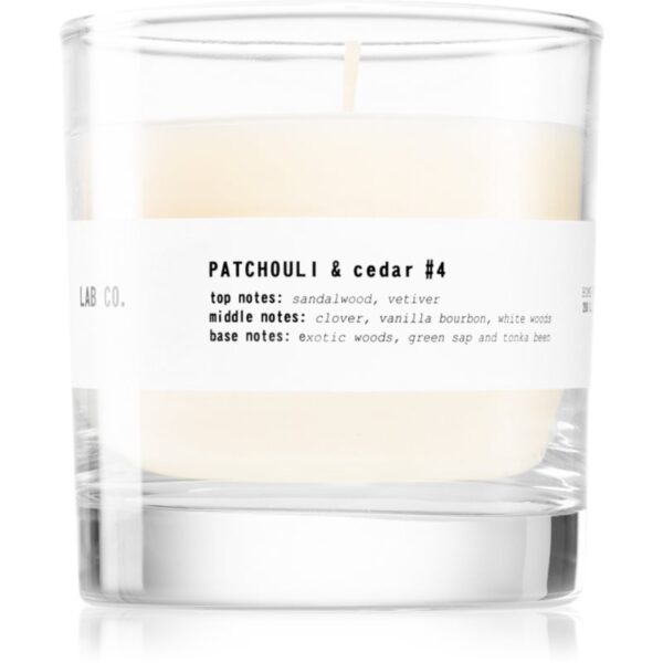The Olphactory Lab Co. Patchouli & Cedar lumânare parfumată 200 g-ro
