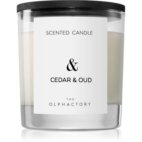The Olphactory The Olphactory Cedar & Oud lumânare parfumată 200 g-Țena
